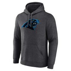 Carolina Panthers Primary Team Logo Fitted Pullover Hoodie Charcoal