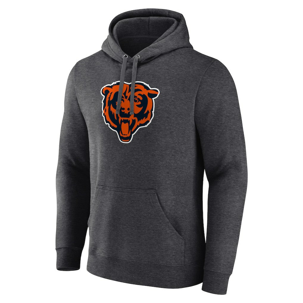 Chicago Bears Primary Team Logo Fitted Pullover Hoodie Charcoal