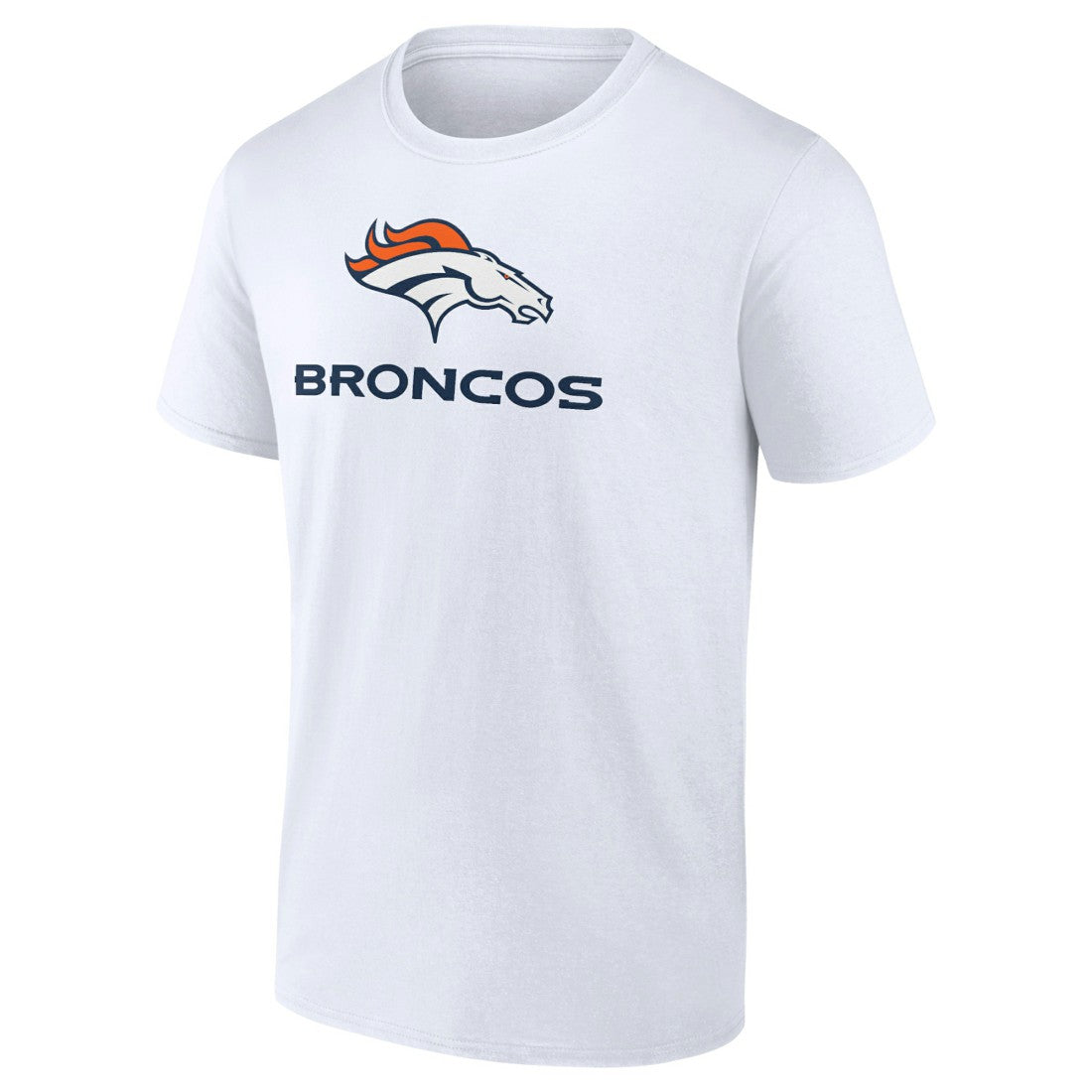 Denver Broncos Logo Team Lockup T-Shirt White