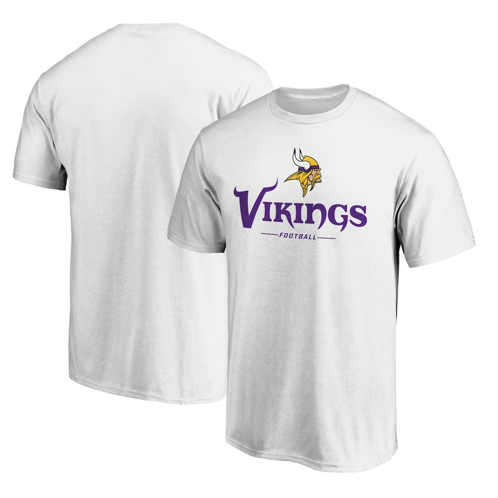 Minnesota Vikings Logo Team Lockup T-Shirt White