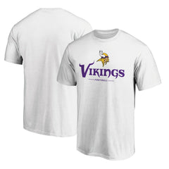 Minnesota Vikings Logo Team Lockup T-Shirt White