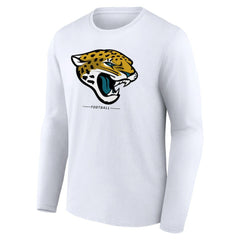 Jacksonville Jaguars Logo Team Lockup Long Sleeve T-Shirt White