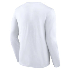 Miami Dolphins Logo Team Lockup Long Sleeve T-Shirt White