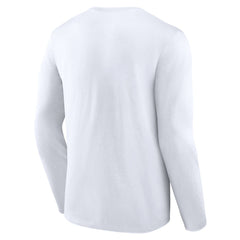 Seattle Seahawks Logo Team Lockup Long Sleeve T-Shirt White