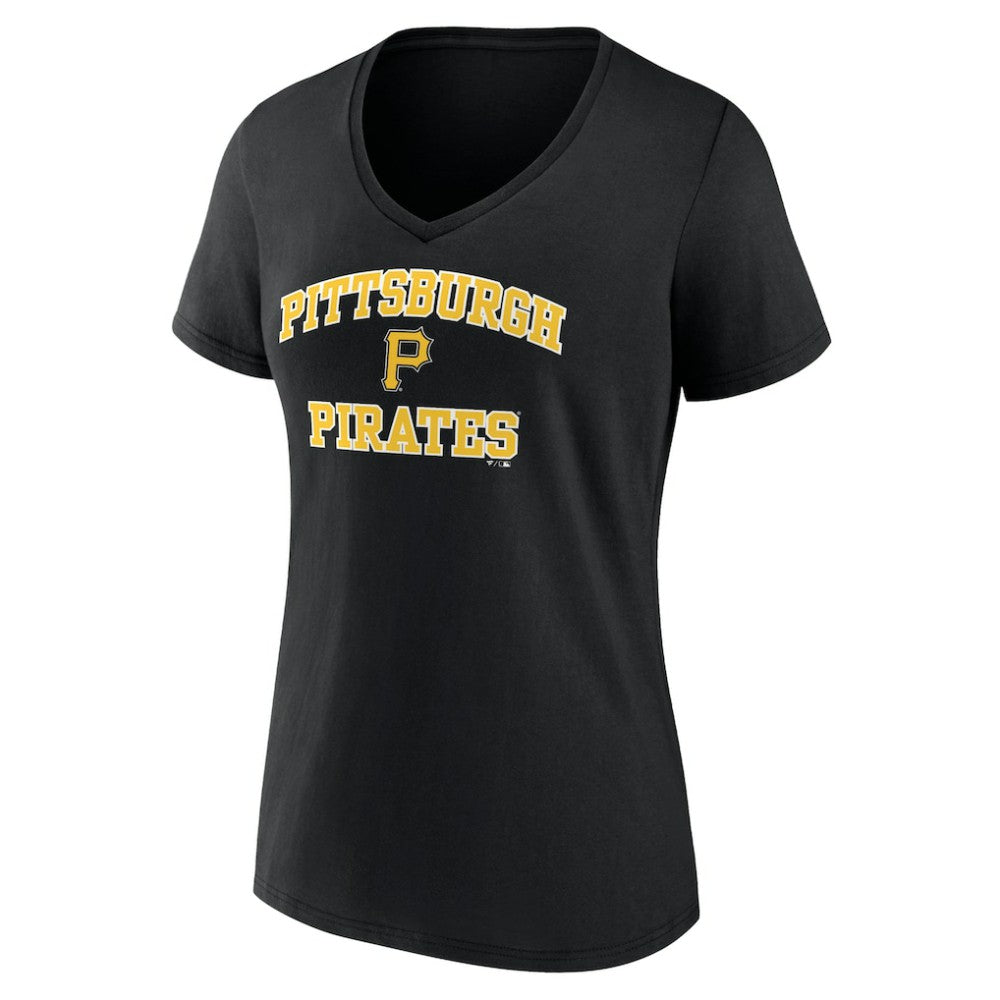 Pittsburgh Pirates Women's Heart and Soul V-Neck T-Shirt - Black - MLB Online