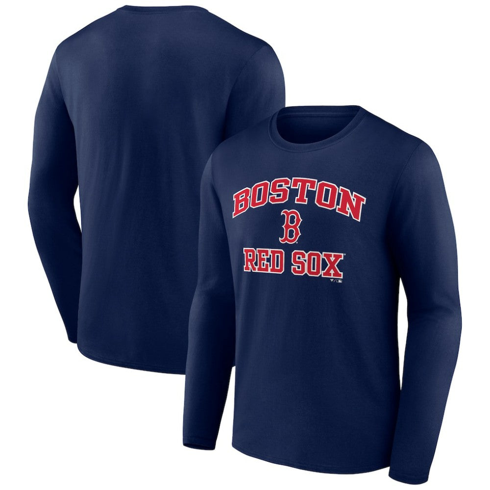 Boston Red Sox Heart and Soul Long Sleeve T-Shirt - Navy - MLB Discount