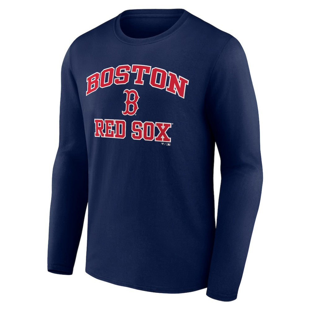 Boston Red Sox Heart and Soul Long Sleeve T-Shirt - Navy - MLB Discount