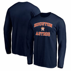 Houston Astros Heart and Soul Long Sleeve T-Shirt - Navy - MLB Lifestyle