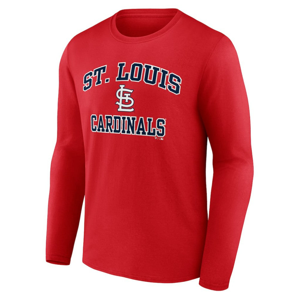 St. Louis Cardinals Heart and Soul Long Sleeve T-Shirt - Red - MLB Lifestyle