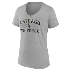 Chicago White Sox Women's Heart and Soul V-Neck T-Shirt - Gray - MLB Online