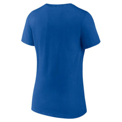 Buffalo Bills Women's Logo Team Lockup V-Neck T-Shirt Royal
