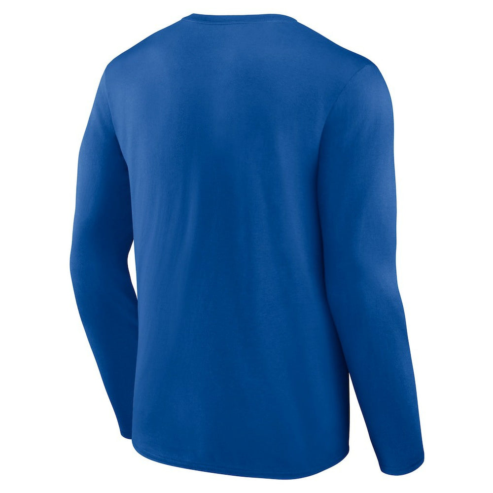 Buffalo Bills Logo Team Lockup Long Sleeve T-Shirt Royal