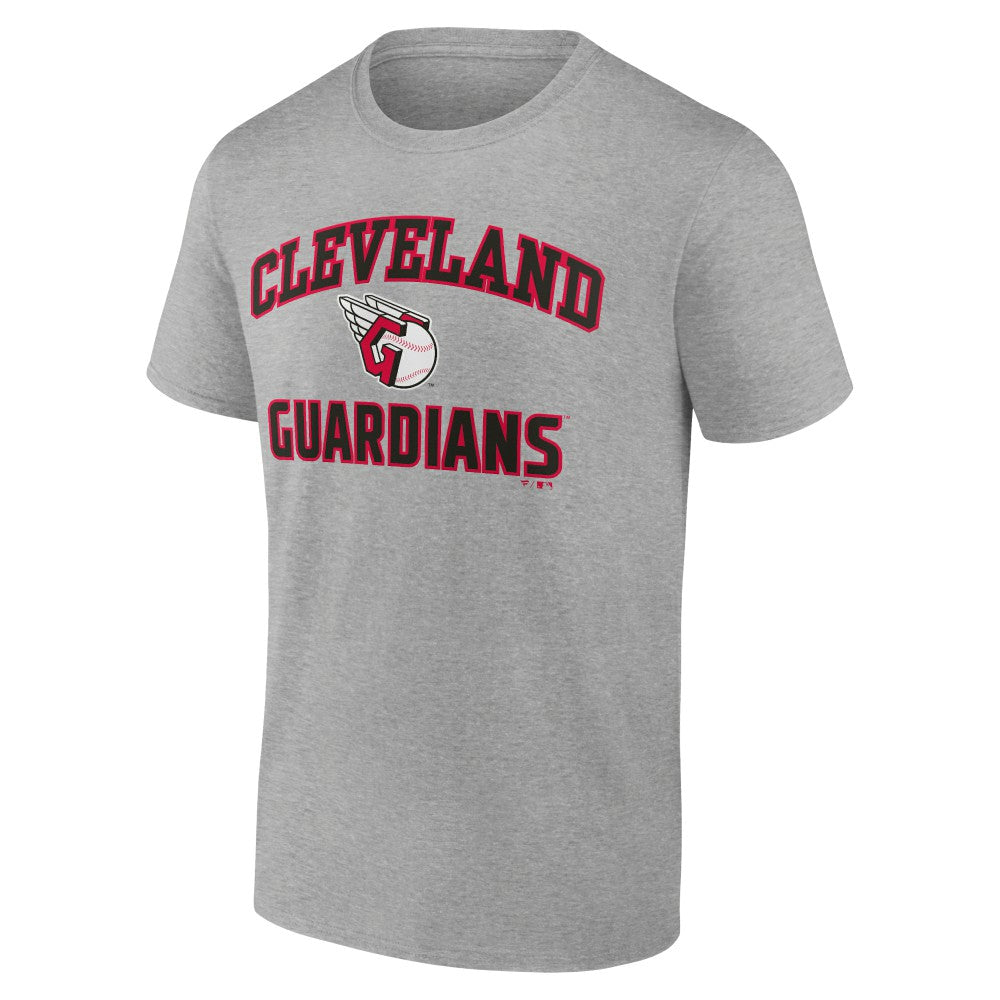 Cleveland Guardians Heart and Soul T-Shirt - Heather Gray - MLB Lifestyle