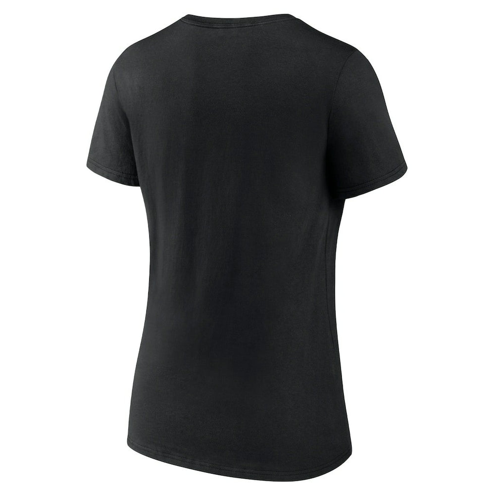 Cincinnati Bengals Women's Logo Team Lockup V-Neck T-Shirt Black