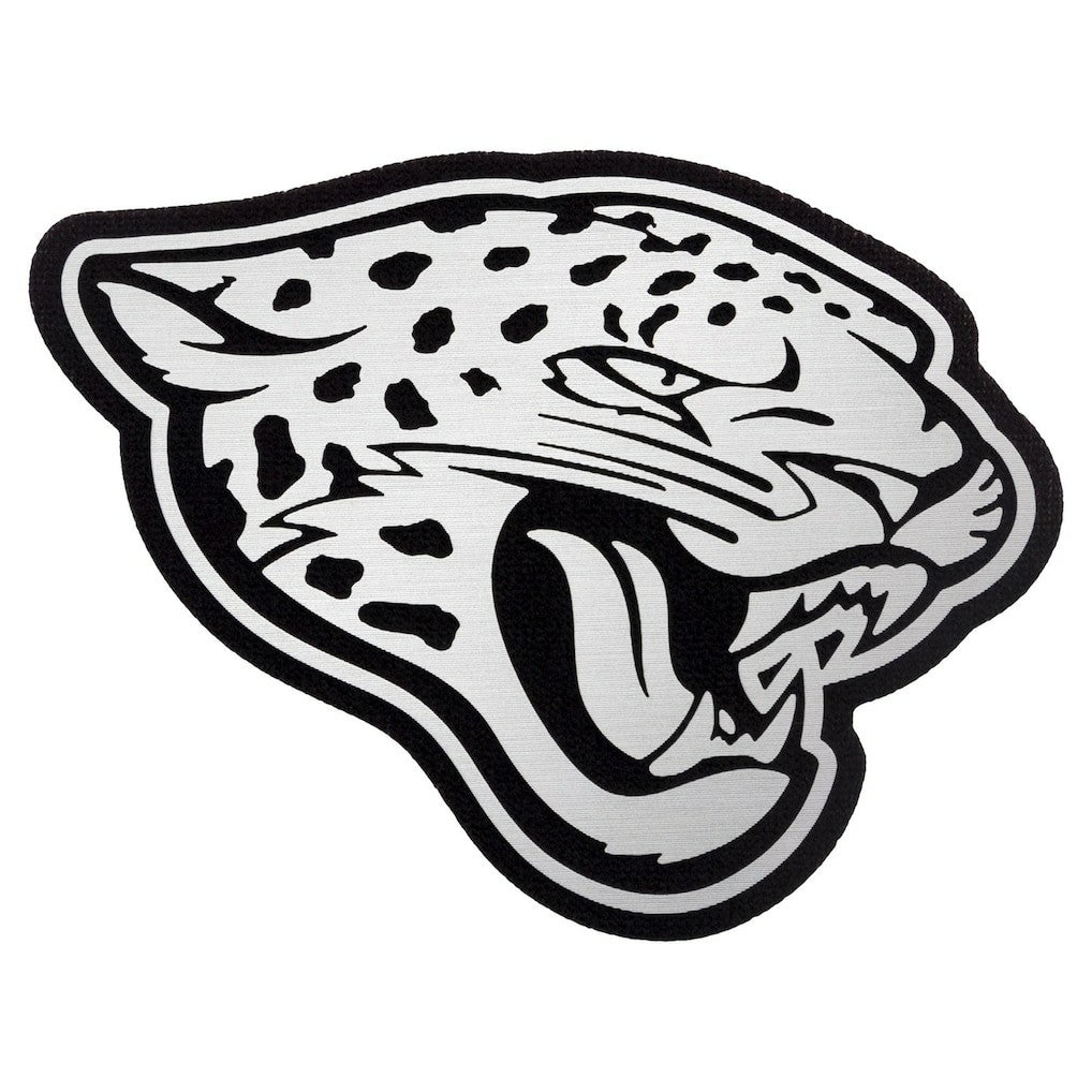 Jacksonville Jaguars Antigua Metallic Logo Tribute Quarter-Zip Top White