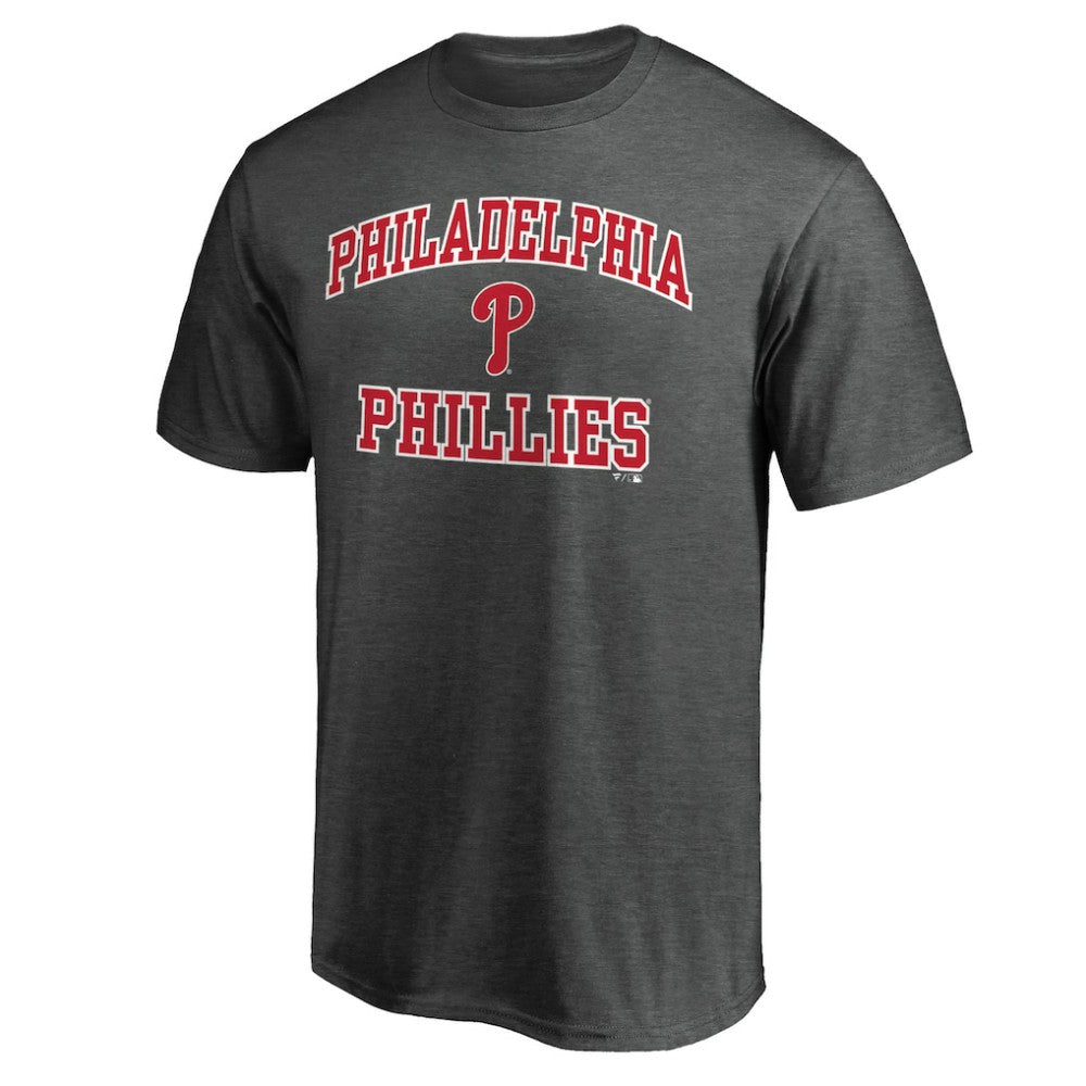 Philadelphia Phillies Heart and Soul T-Shirt - Charcoal - MLB Discount