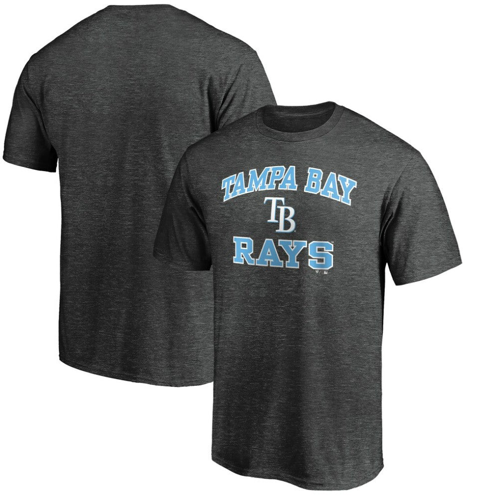 Tampa Bay Rays Heart and Soul T-Shirt - Charcoal - MLB Sale