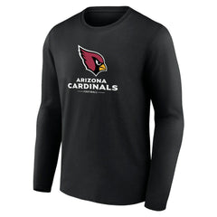 Arizona Cardinals Logo Team Lockup Long Sleeve T-Shirt Black
