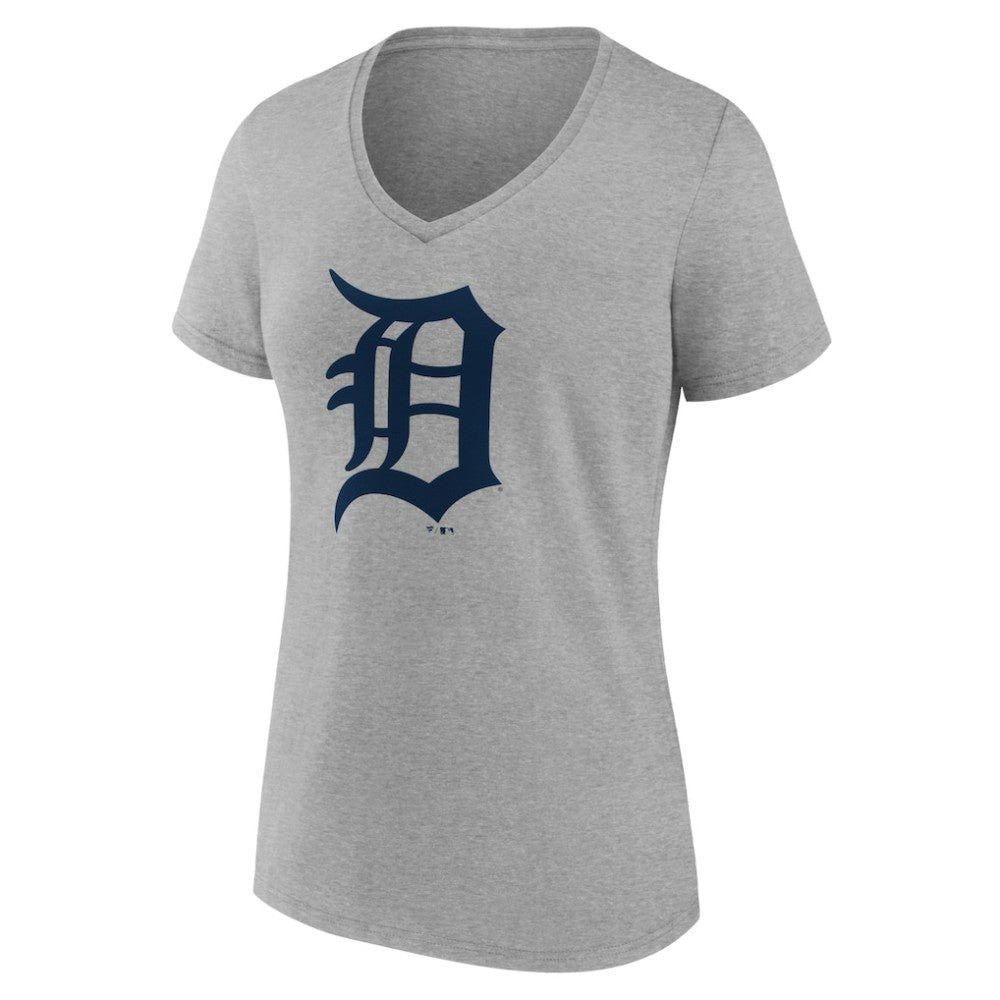 Detroit Tigers Women's Official Logo V-Neck T-Shirt - Gray - MLB Online