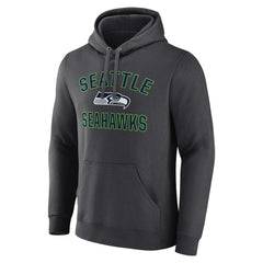 Seattle Seahawks Victory Arch Fitted Pullover Hoodie Charcoal