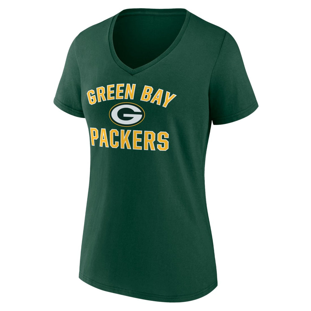 Green Bay Packers Women's Victory Arch Team V-Neck T-Shirt Green