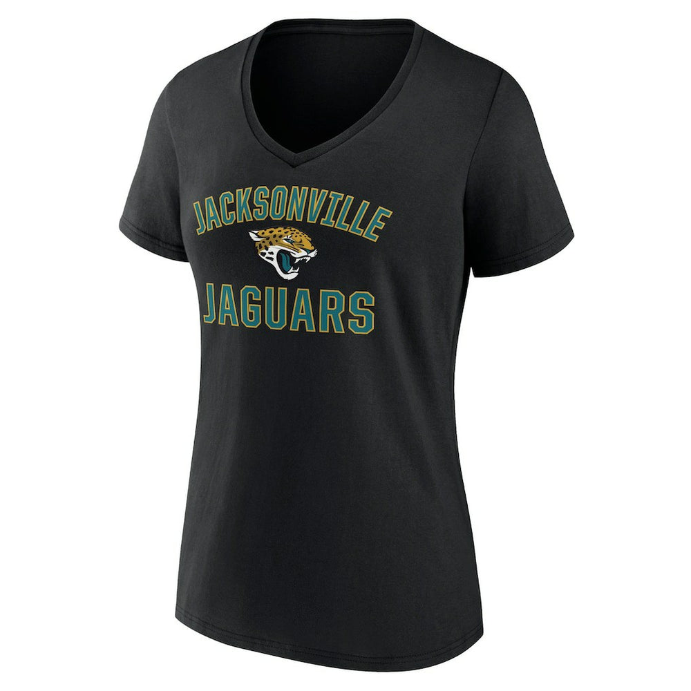 Jacksonville Jaguars Women's Victory Arch Team V-Neck T-Shirt Black