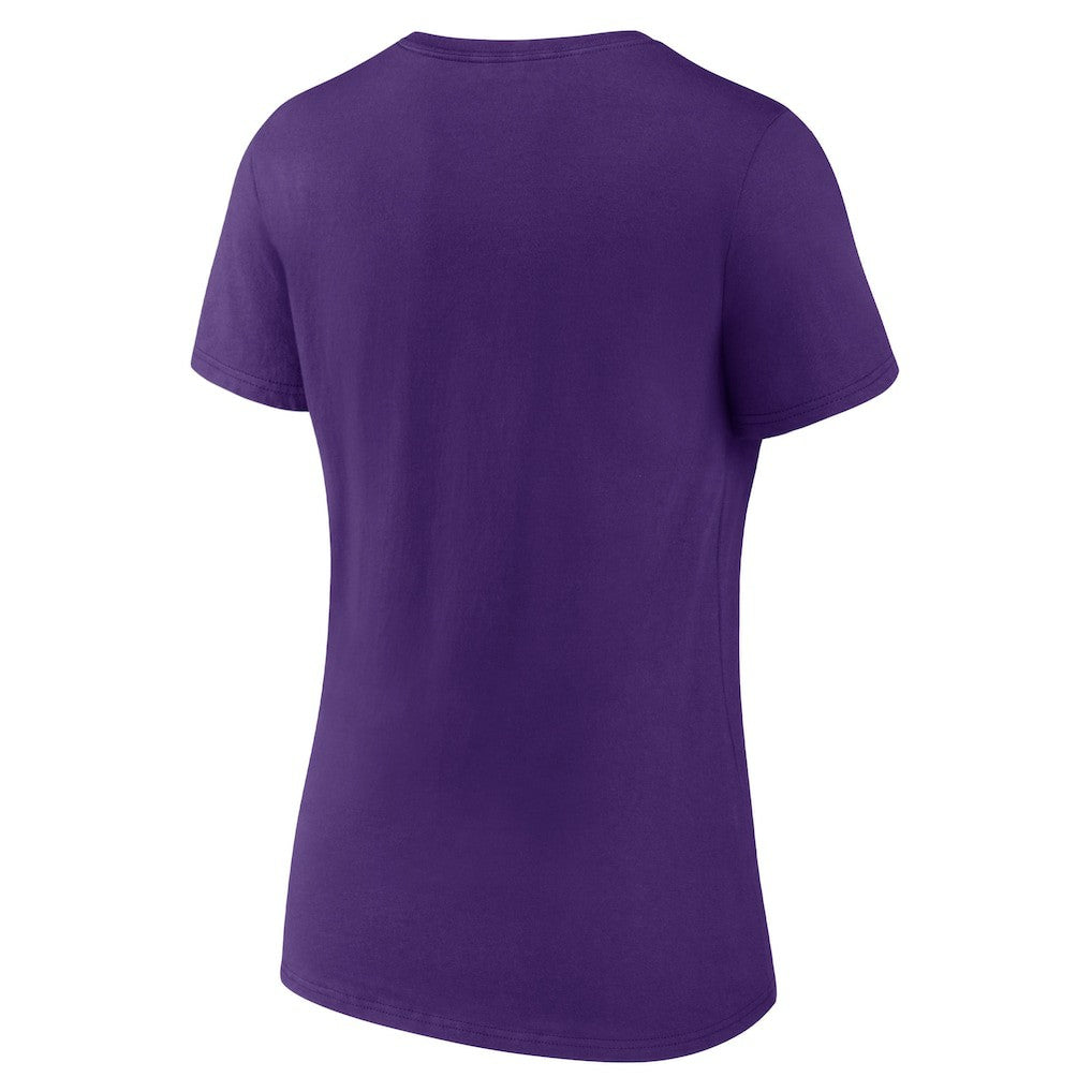 Minnesota Vikings Women's Victory Arch Team V-Neck T-Shirt Purple