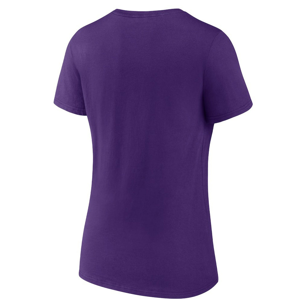 Minnesota Vikings Women's Victory Arch Team V-Neck T-Shirt Purple