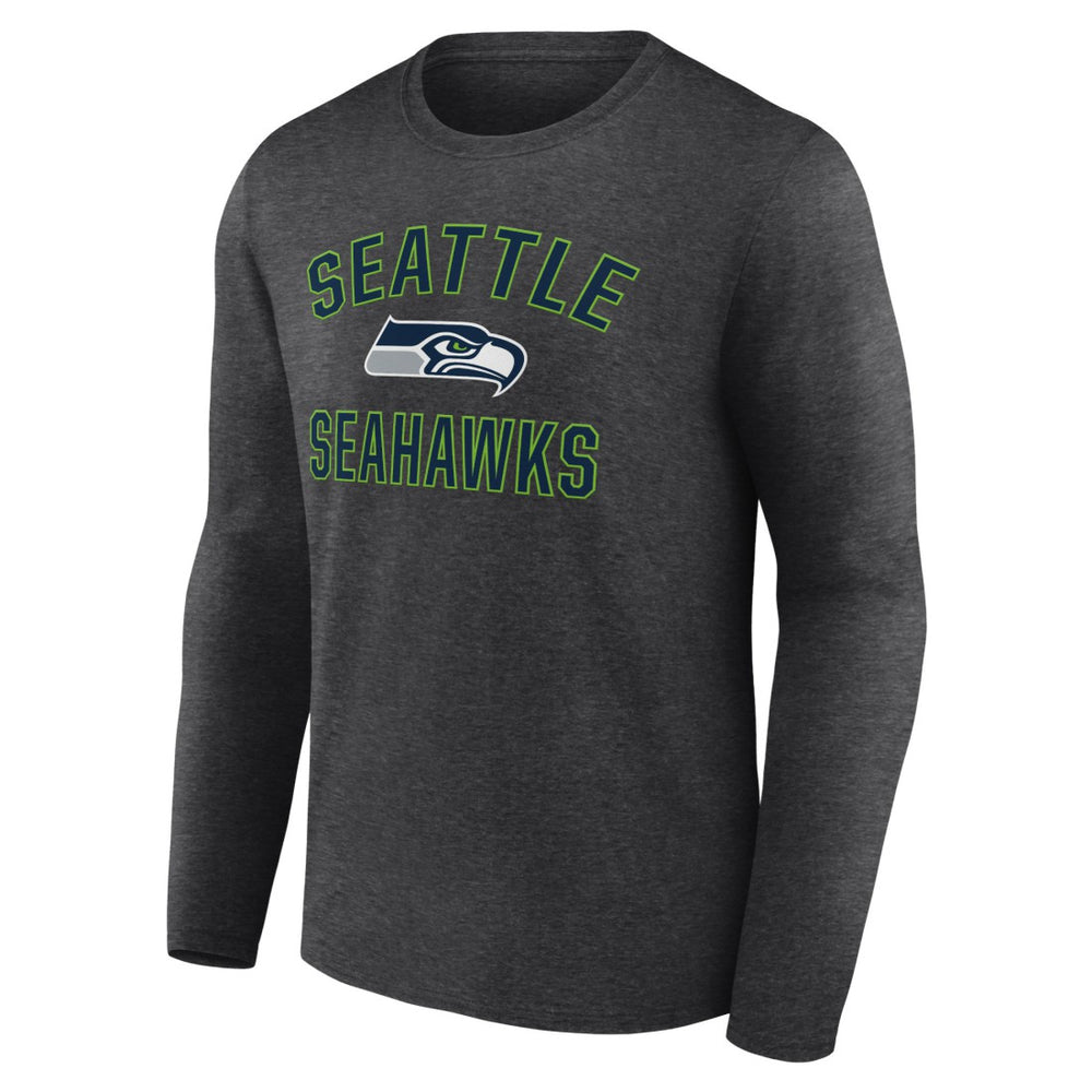 Seattle Seahawks Victory Arch Long Sleeve T-Shirt Charcoal