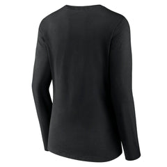 Cincinnati Bengals Women's Freehand Team Long Sleeve V-Neck T-Shirt Black