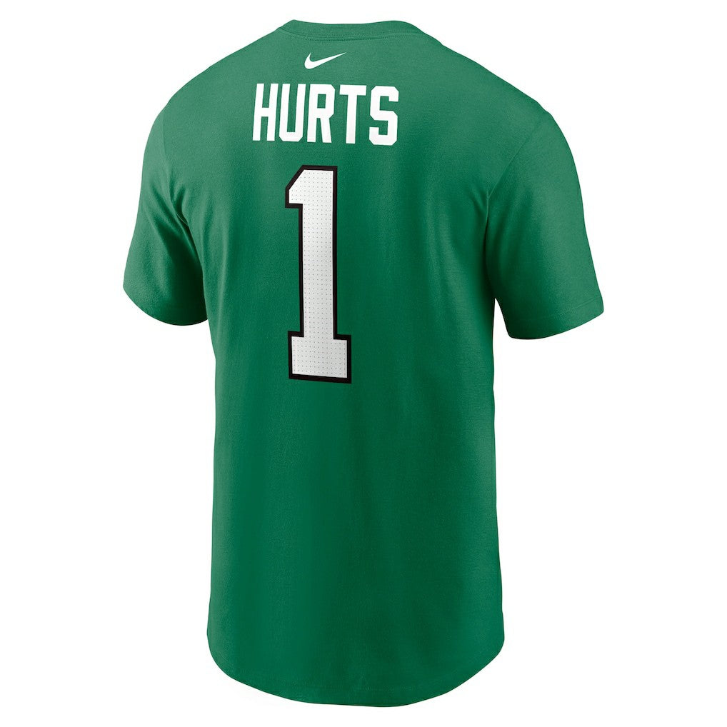 Nike Jalen Hurts Philadelphia Eagles Alternate Player Name & Number T-Shirt Kelly Green