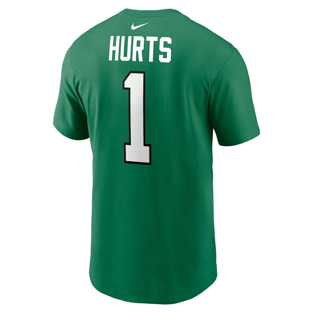 Nike Jalen Hurts Philadelphia Eagles Alternate Player Name & Number T-Shirt Kelly Green
