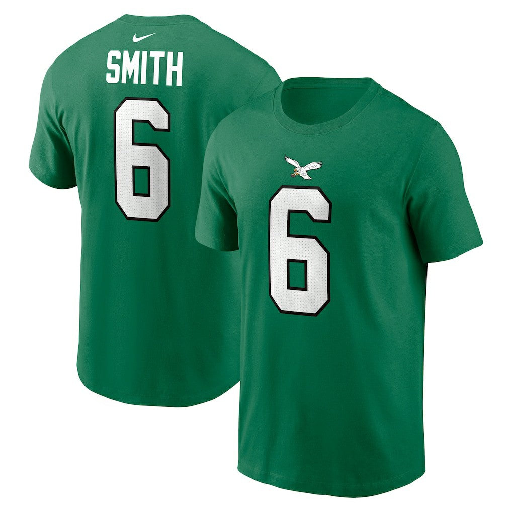 Nike DeVonta Smith Philadelphia Eagles Alternate Player Name & Number T-Shirt Kelly Green