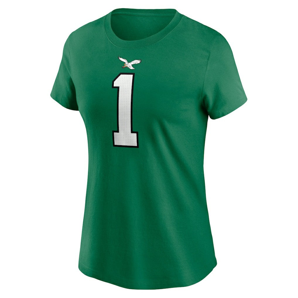 Nike Jalen Hurts Philadelphia Eagles Women's Player Name & Number T-Shirt Kelly Green