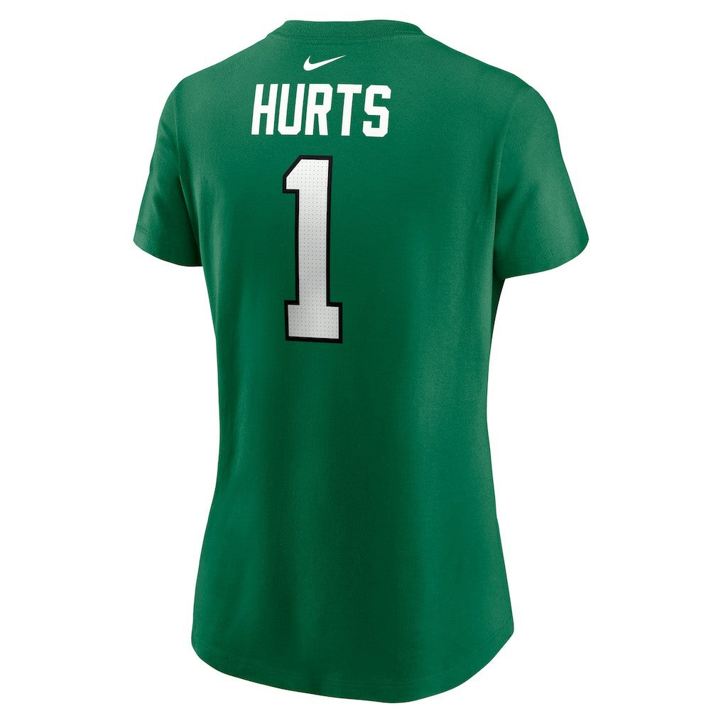 Nike Jalen Hurts Philadelphia Eagles Women's Player Name & Number T-Shirt Kelly Green