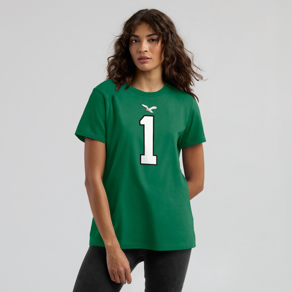 Nike Jalen Hurts Philadelphia Eagles Women's Player Name & Number T-Shirt Kelly Green