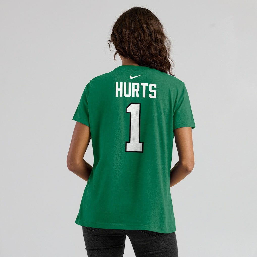 Nike Jalen Hurts Philadelphia Eagles Women's Player Name & Number T-Shirt Kelly Green
