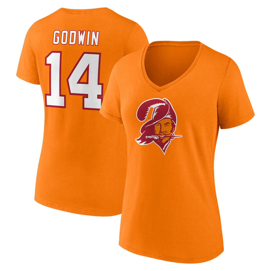 Fanatics Chris Godwin Tampa Bay Buccaneers Women's Throwback Player Icon Name & Number T-Shirt Orange
