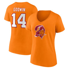 Fanatics Chris Godwin Tampa Bay Buccaneers Women's Throwback Player Icon Name & Number T-Shirt Orange