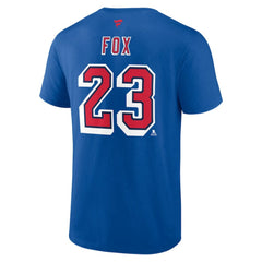 Adam Fox New York Rangers Fanatics Special Edition 2.0 Name & Number T-Shirt - Blue - NHL 5079531