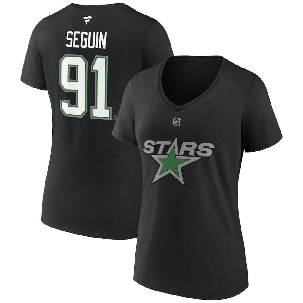 Tyler Seguin Dallas Stars Fanatics Women's Special Edition 2.0 Name & Number V-Neck T-Shirt - Black - NHL 5079661