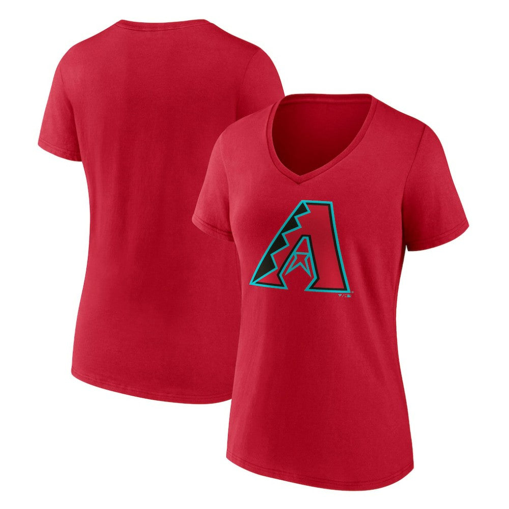 Arizona Diamondbacks Women's Official Logo V-Neck T-Shirt - Red - MLB Online