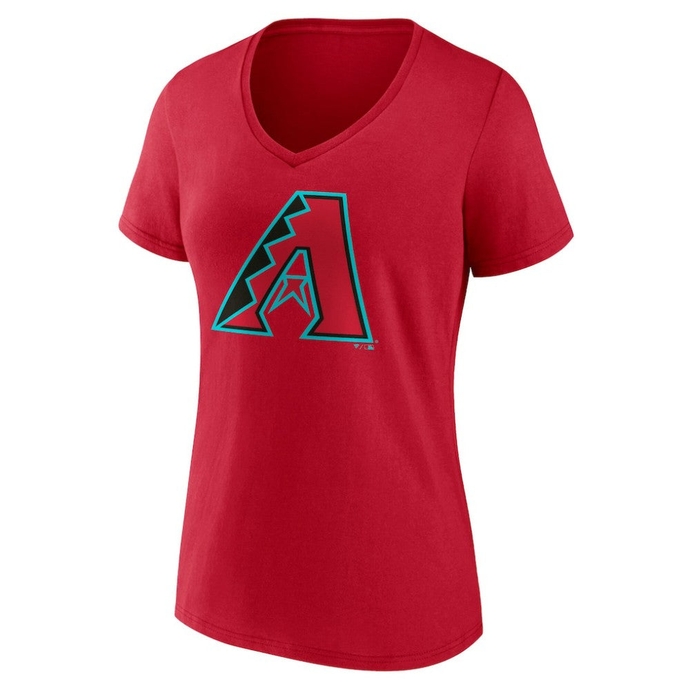 Arizona Diamondbacks Women's Official Logo V-Neck T-Shirt - Red - MLB Online