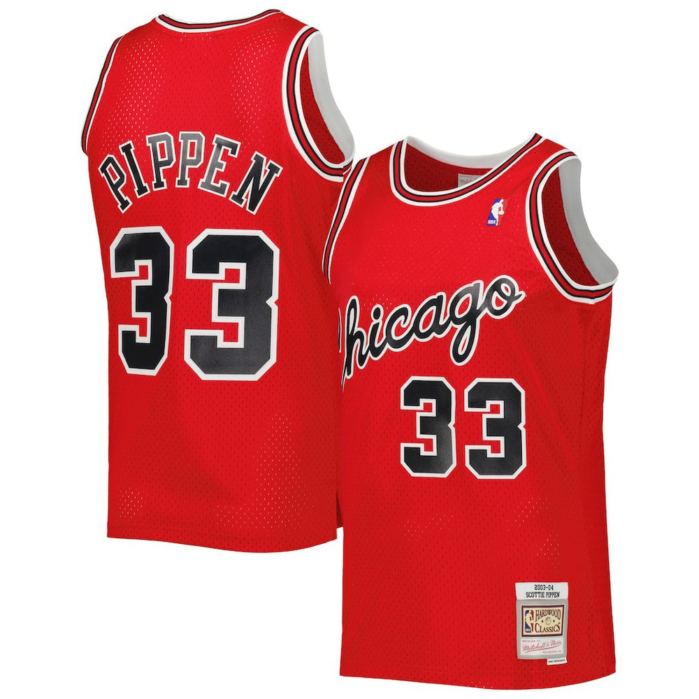 Scottie Pippen Chicago Bulls Hardwood Classics 2003-04 Swingman Jersey for sale Red | Mitchell & Ness Near Me