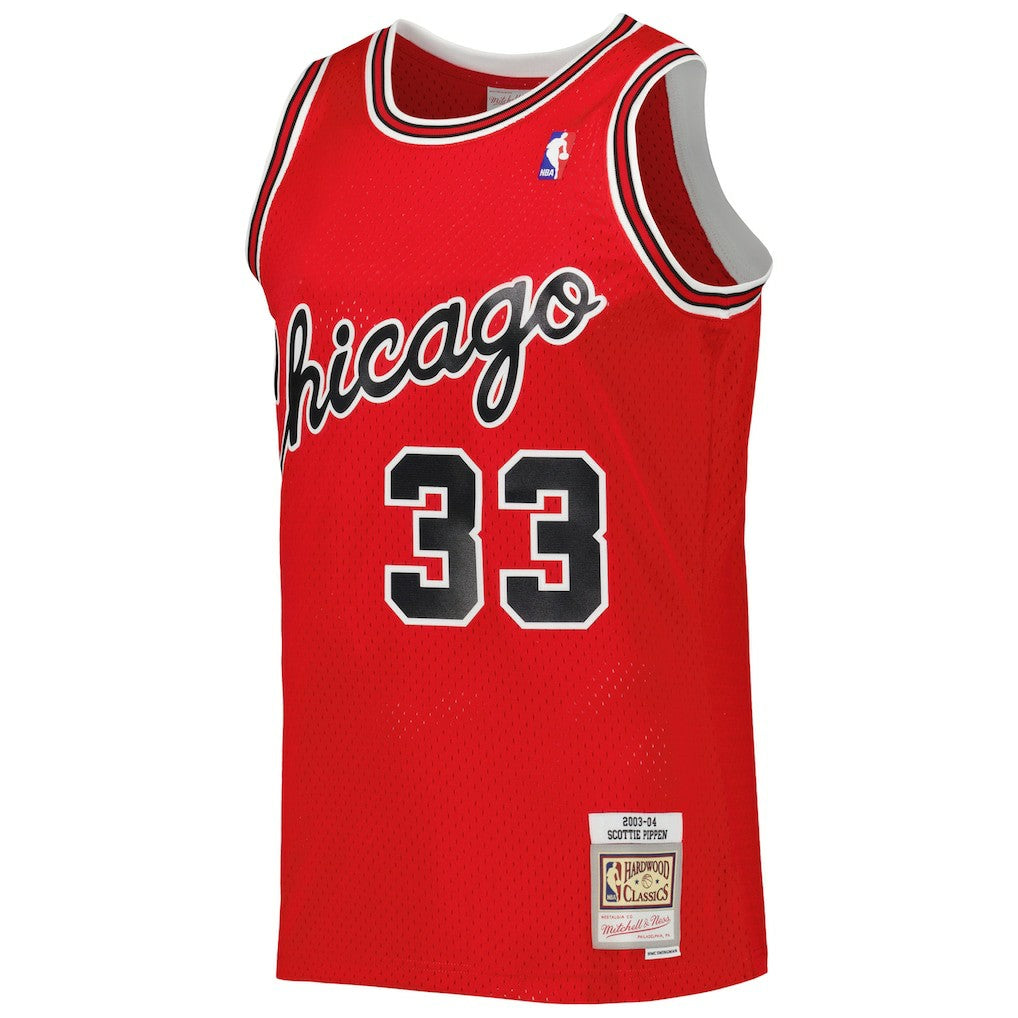 Scottie Pippen Chicago Bulls Hardwood Classics 2003-04 Swingman Jersey for sale Red | Mitchell & Ness Near Me