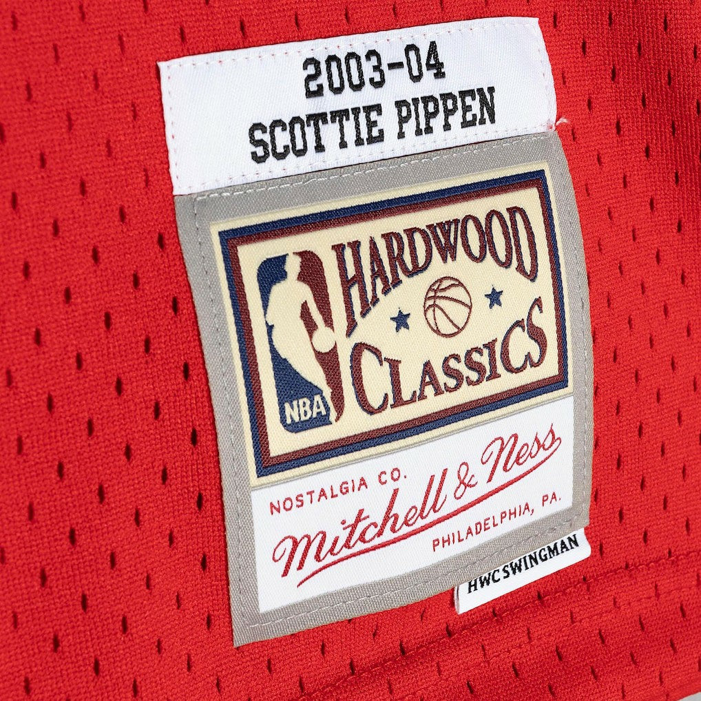 Scottie Pippen Chicago Bulls Hardwood Classics 2003-04 Swingman Jersey for sale Red | Mitchell & Ness Near Me