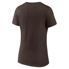 San Diego Padres Women's Live For It Team V-Neck T-Shirt - Brown - MLB Online