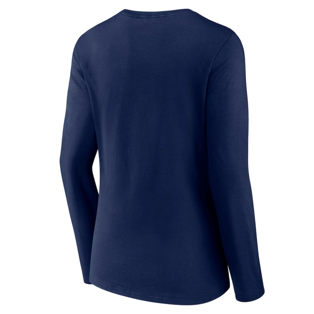 Houston Astros Women's Live For It Long Sleeve Long Sleeve V-Neck T-Shirt - Navy - MLB Sale
