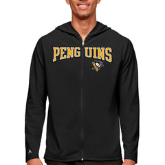 Pittsburgh Penguins Antigua Legacy Full-Zip Hoodie - Black - NHL 5082879