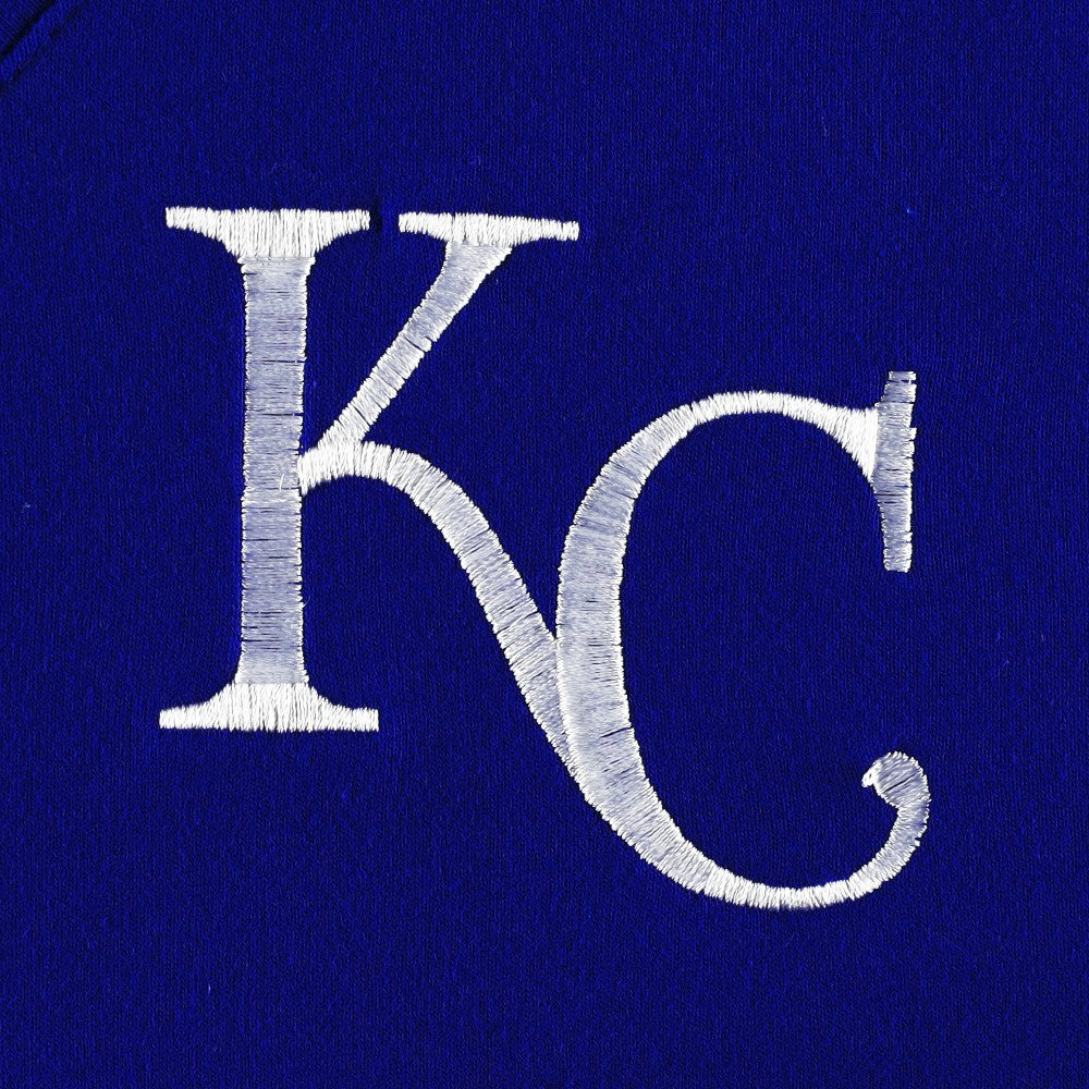Kansas City Royals DKNY Sport Women's Lily V-Neck Pullover Sweatshirt - Royal - MLB on Sale